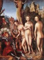 Das Urteil von Paris Religiosen Lucas Cranach der Ältere Nacktheit